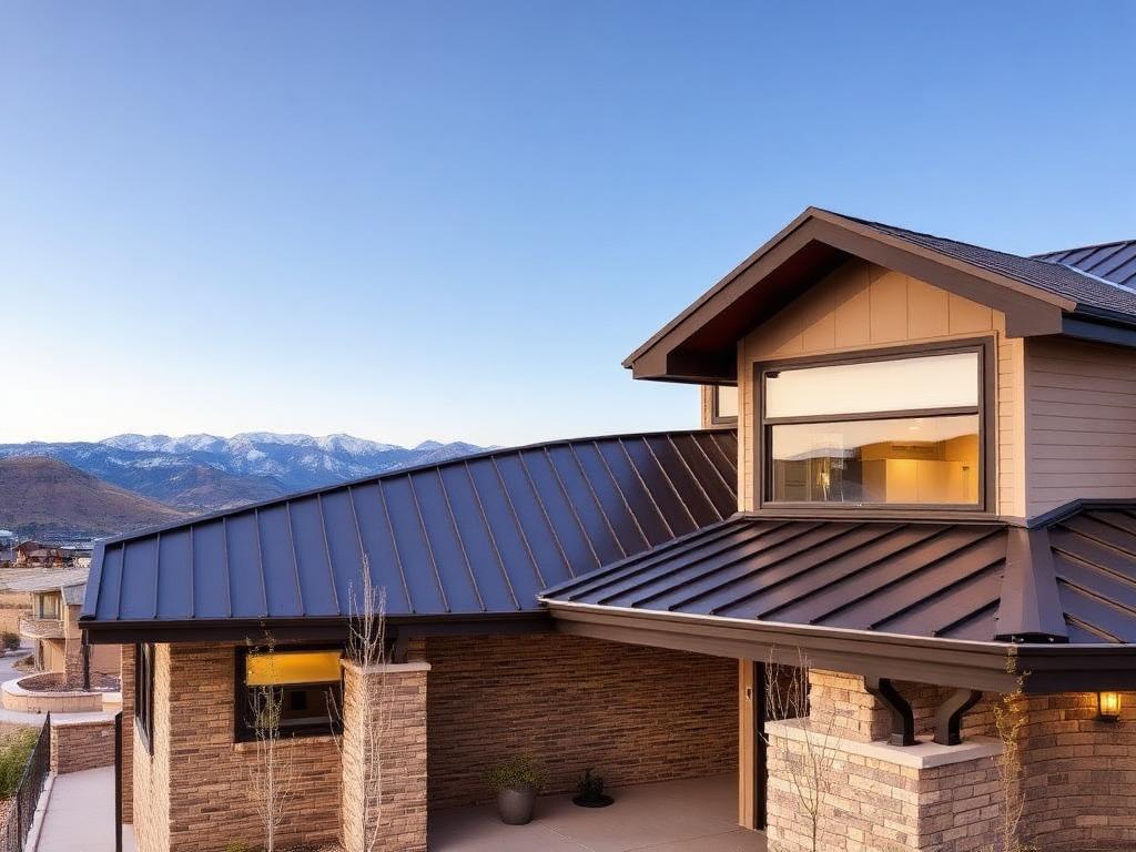 Metal roof on Colorado home